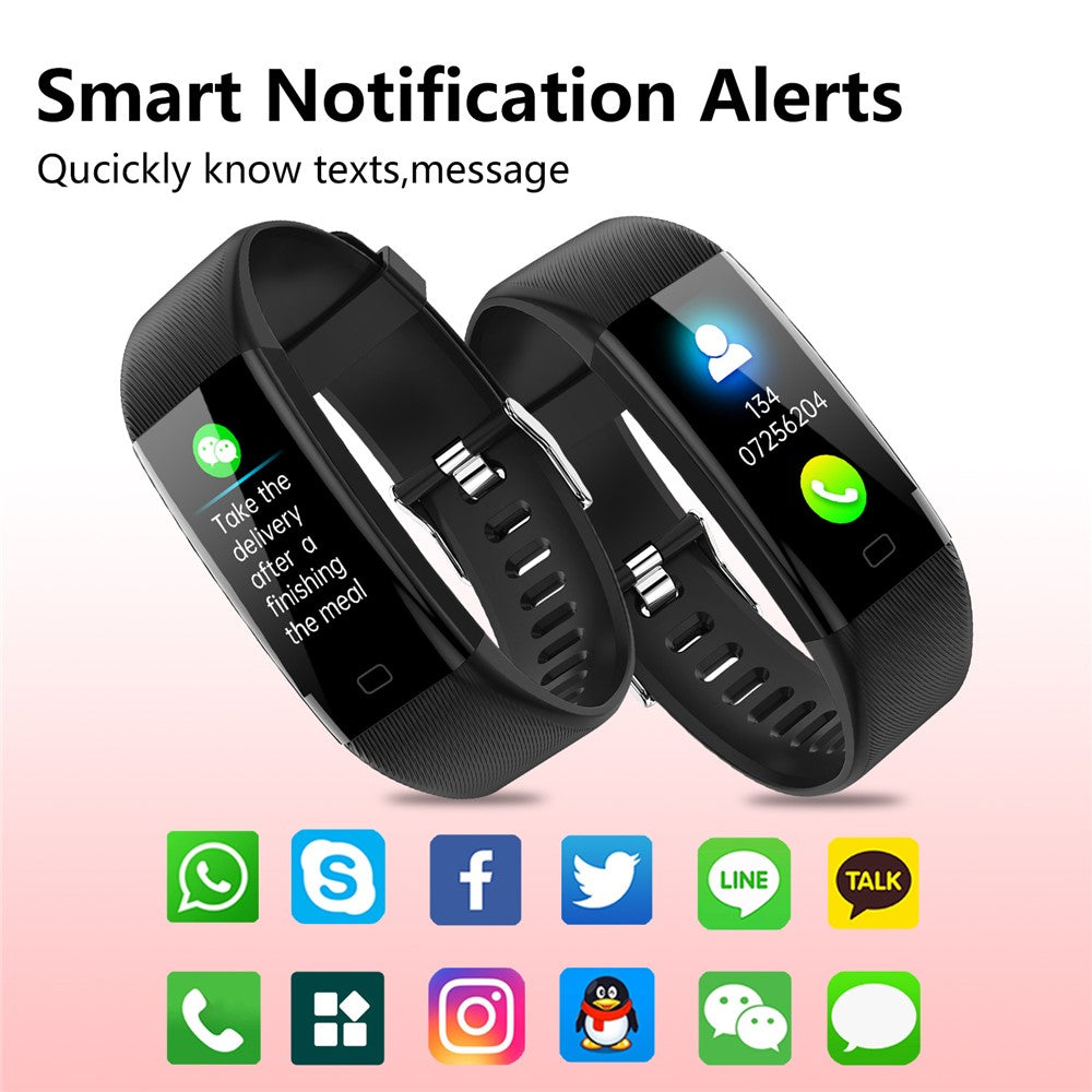 F71 Smart Bracelet Blood Pressure Heart Rate Temperature Pulse Oximeter Pedometer Fitness Tracker
