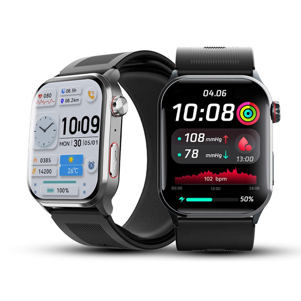 F530 Air Pump Blood Pressure Smart Watch ECG Monitor Watch Heart Rate Sleep Tracker with SOS Fall Alarm Micro Health Check