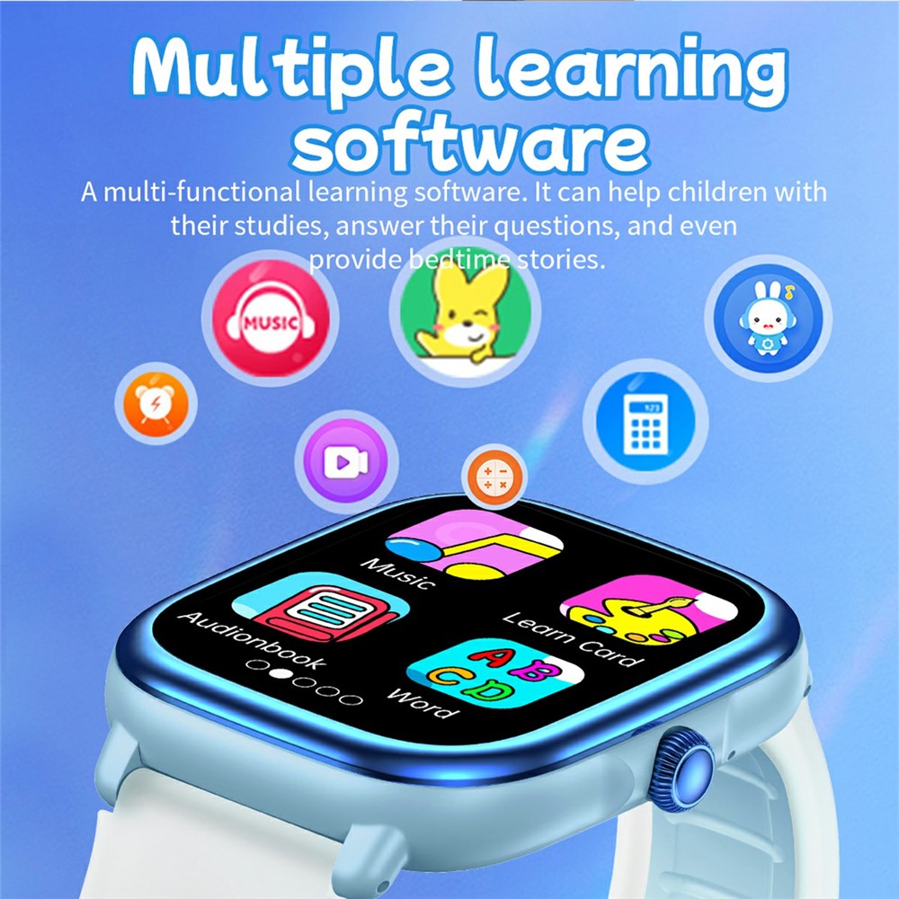 HT40 Kids Smart Watch Fitness Tracker with Heart Rate Sleep Monitoring Story Player Flashlight