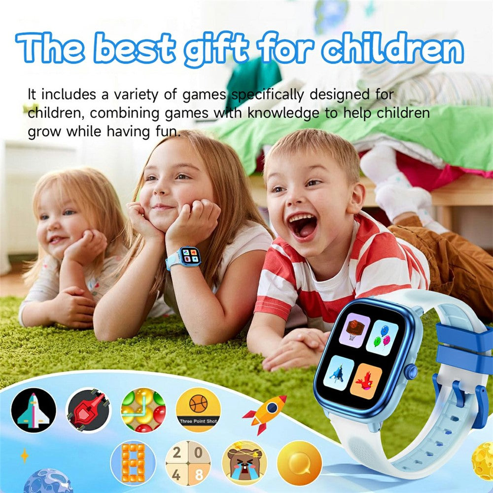 HT40 Kids Smart Watch Fitness Tracker with Heart Rate Sleep Monitoring Story Player Flashlight