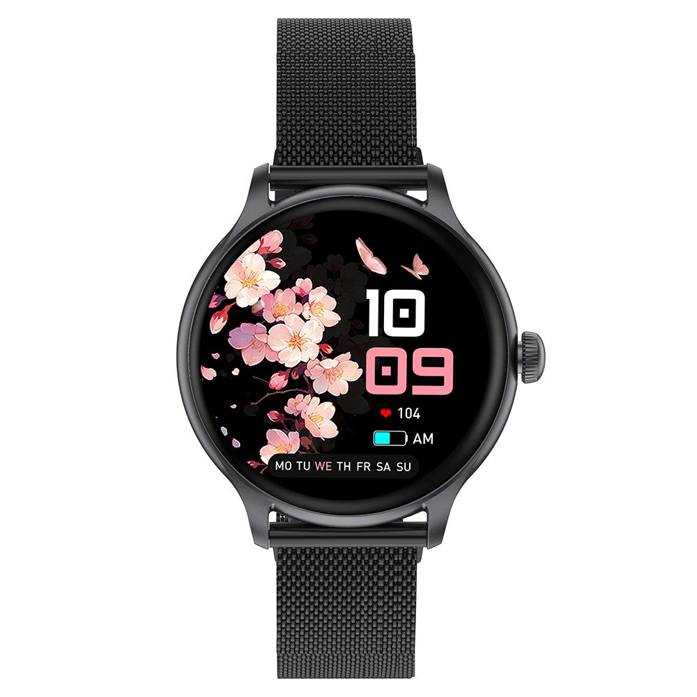L05 Women Smart Watch 1.19" AMOLED Screen Bluetooth-compatible Call Music Heart Rate Health Monitor