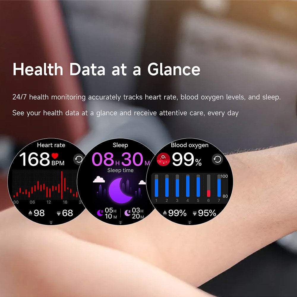 L05 Women Smart Watch 1.19" AMOLED Screen Bluetooth-compatible Call Music Heart Rate Health Monitor
