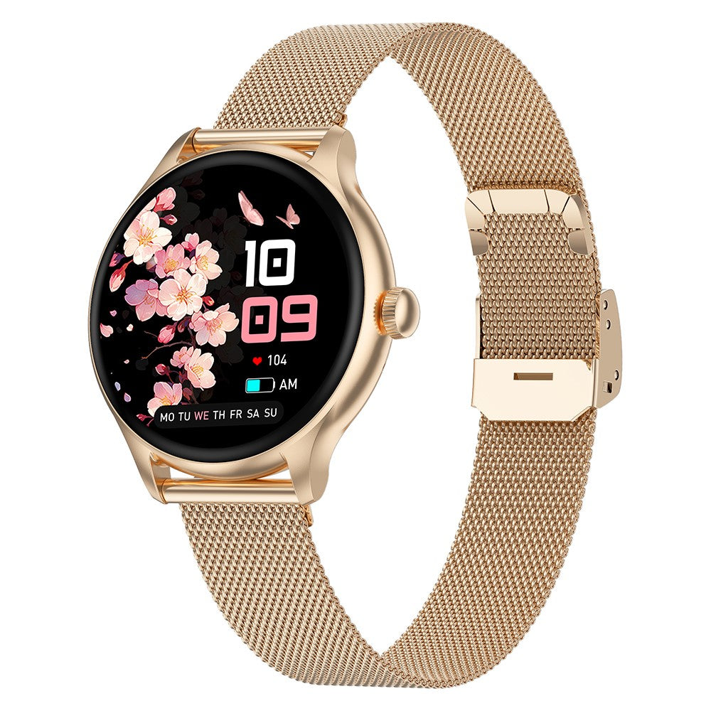 L05 Women Smart Watch 1.19" AMOLED Screen Bluetooth-compatible Call Music Heart Rate Health Monitor