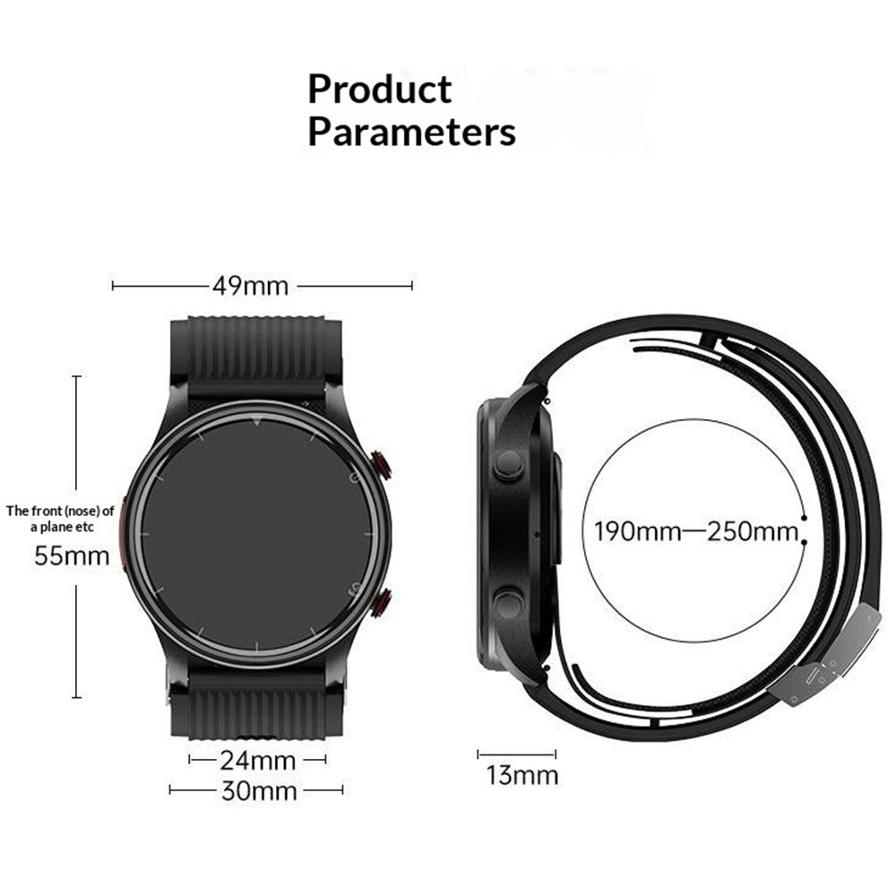 P700 Smart Watch Air Pump Blood Pressure Monitor ECG Heart Rate Body Temperature Fitness Tracker