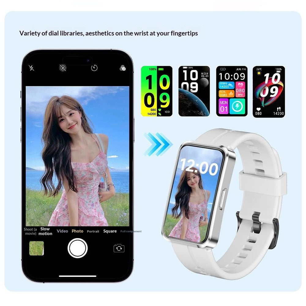 X10 Smart Bracelet Smart Watch Fitness Tracker 1.47 Inch HD Display IP68 Waterproof Heart Rate Blood Oxygen Sleep Monitor for Sports