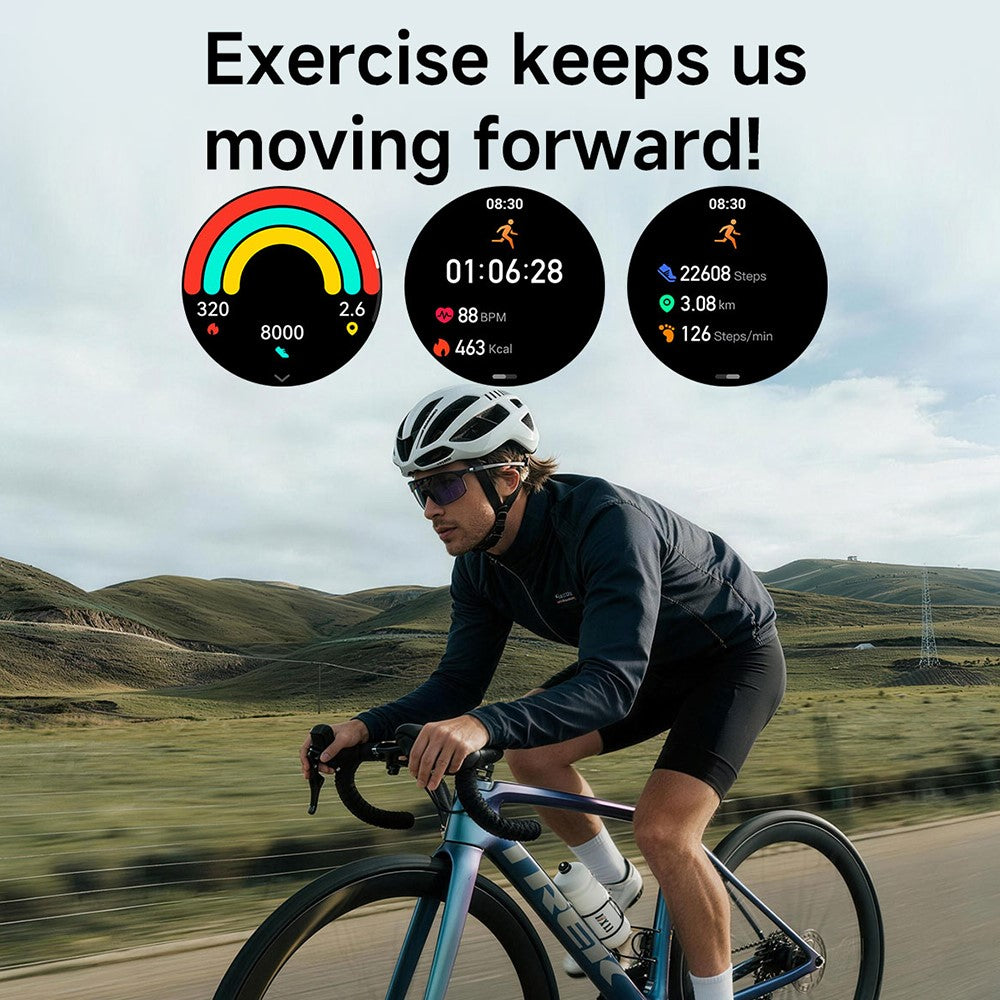 AK105 Silicone Strap Smart Watch Bluetooth-compatible Call Heart Rate Blood Pressure Sleep 1.53 Inch IP68 Sports Fitness Tracker