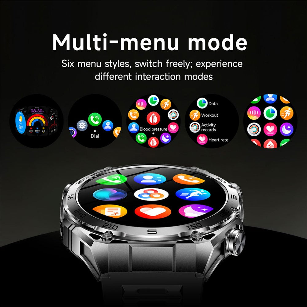AK105 Steel Strap Smart Watch Bluetooth-compatible Call Heart Rate Blood Pressure Sleep 1.53 Inch IP68 Sports Fitness Tracker