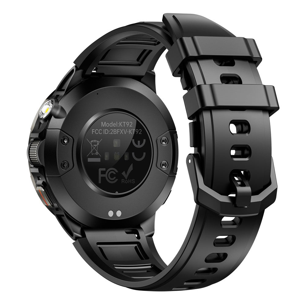 KT92 Smart Watch 1.7 Inch HD Display Bluetooth-compatible Call Encoder LED 1100mAh 3ATM Waterproof Health Monitor