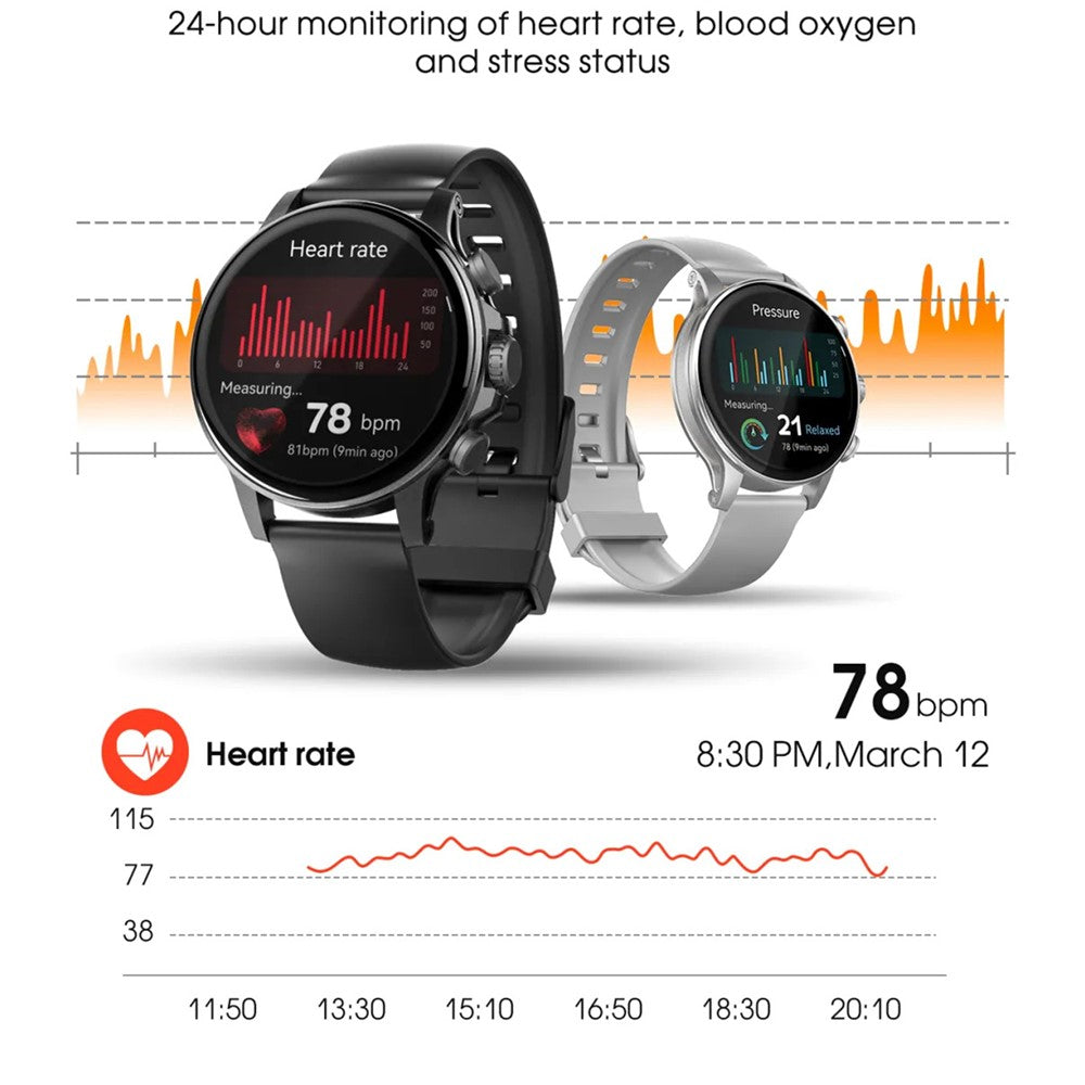 LDNIO SW01 Smart Watch 1.58 Inch AMOLED IP68 Waterproof Bluetooth-compatible Call Heart Rate Blood Oxygen Sleep Health Monitor