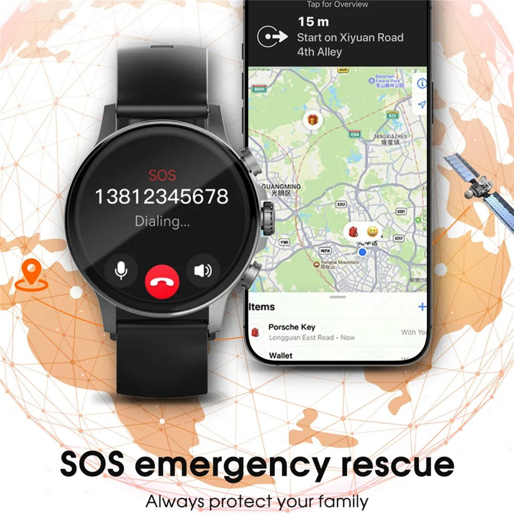 LDNIO SW01 Smart Watch 1.58 Inch AMOLED IP68 Waterproof Bluetooth-compatible Call Heart Rate Blood Oxygen Sleep Health Monitor