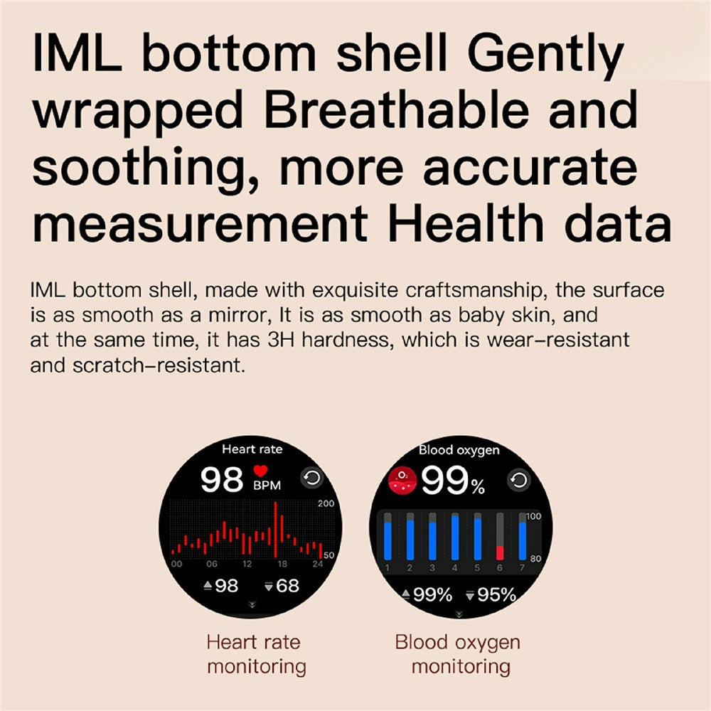 P61 1.27 Inch Screen Bluetooth-compatible Smart Watch for Women Health Monitor IP67 Waterproof Fitness Tracker