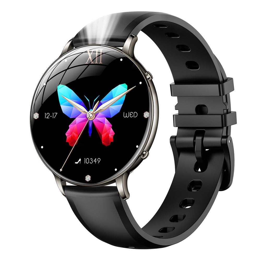M201 Ultra Thin Women Smart Watch 1.32 Inch AMOLED Screen Heart Rate Monitor IP68 Waterproof for Sports