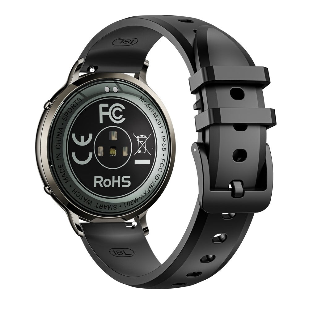 M201 Ultra Thin Women Smart Watch 1.32 Inch AMOLED Screen Heart Rate Monitor IP68 Waterproof for Sports
