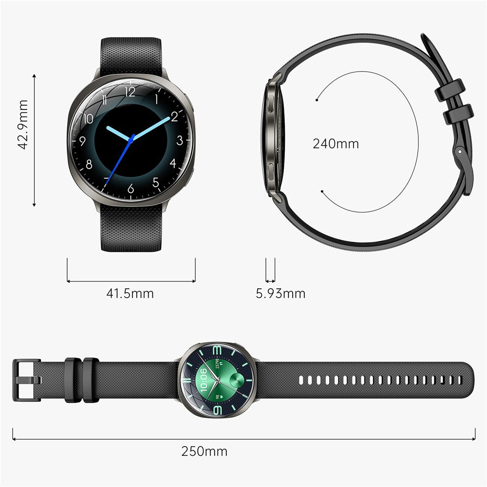 M301 Ultra Thin Smart Watch 1.32 inch AMOLED IP68 Waterproof Bluetooth-compatible Calling Fitness Tracker