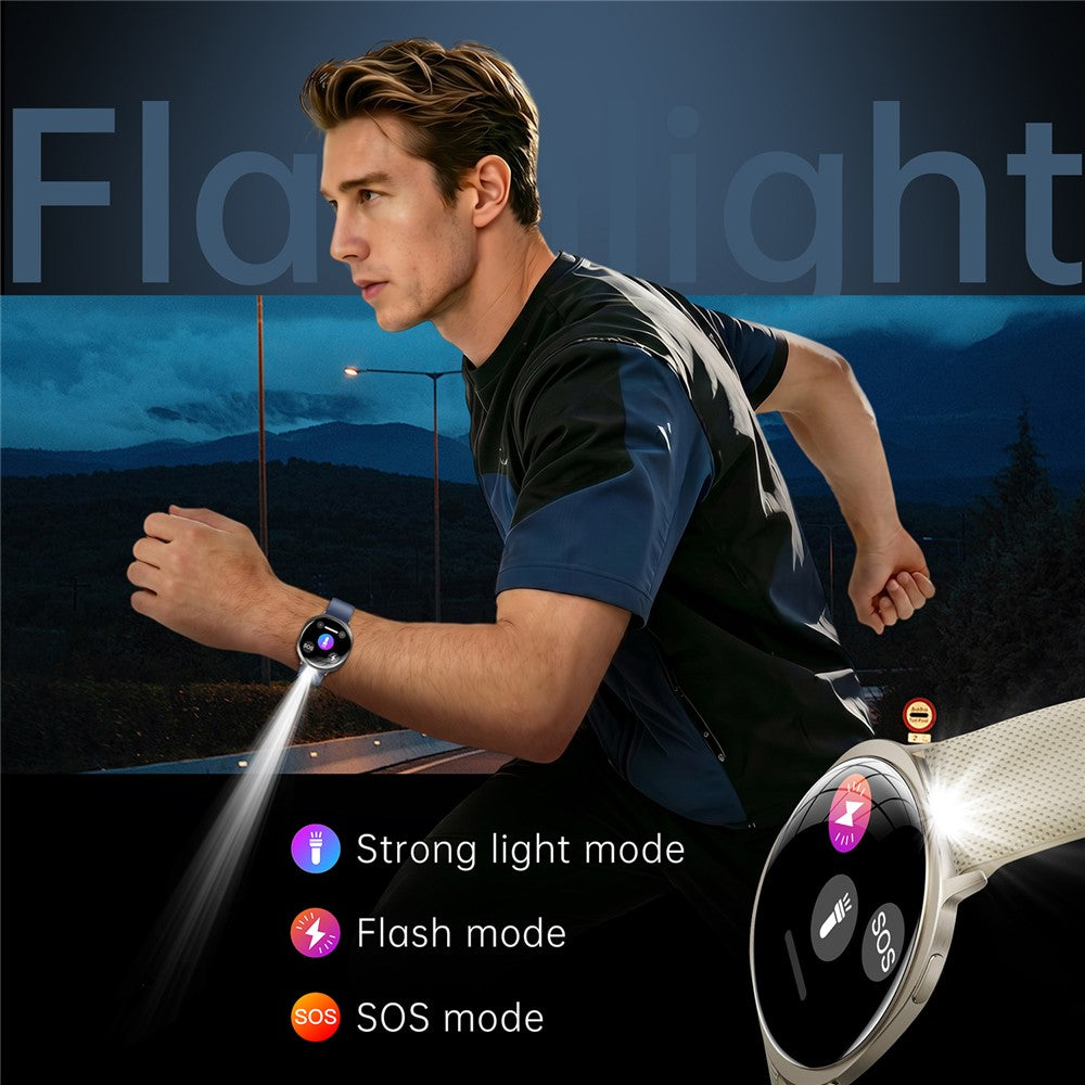 M301 Ultra Thin Smart Watch 1.32 inch AMOLED IP68 Waterproof Bluetooth-compatible Calling Fitness Tracker