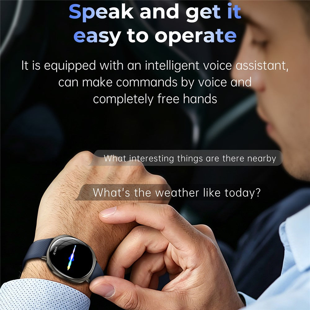 M301 Ultra Thin Smart Watch 1.32 inch AMOLED IP68 Waterproof Bluetooth-compatible Calling Fitness Tracker