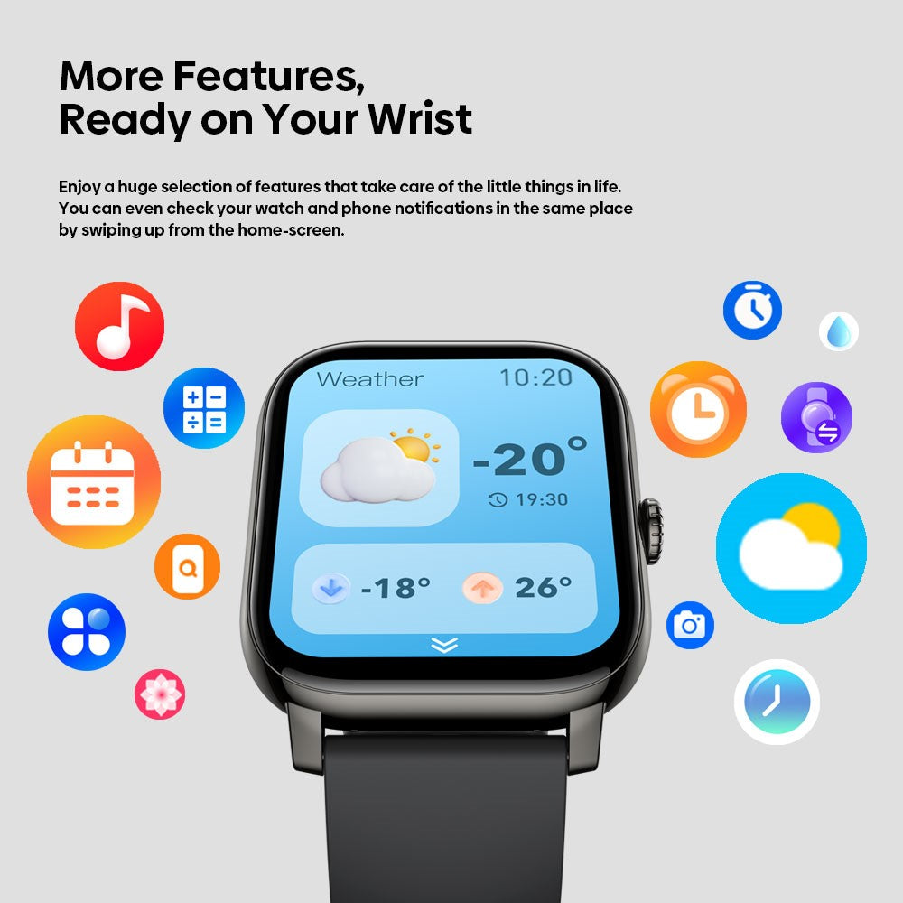 ZEBLAZE Btalk Pro 1.91 inch Smart Watch Bluetooth-compatible Calling Heart Rate SpO2 Fitness Tracker