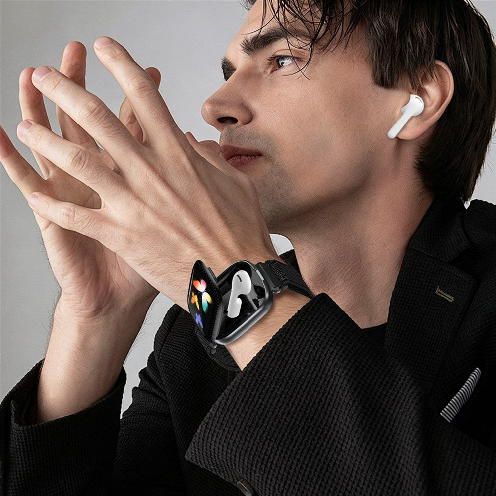 D22 2 in 1 Smart Watch Bluetooth-Compatible Earbuds 1.88 Inch Touch Screen AI Voice Assistant Real-Time Translation, Nylon Strap