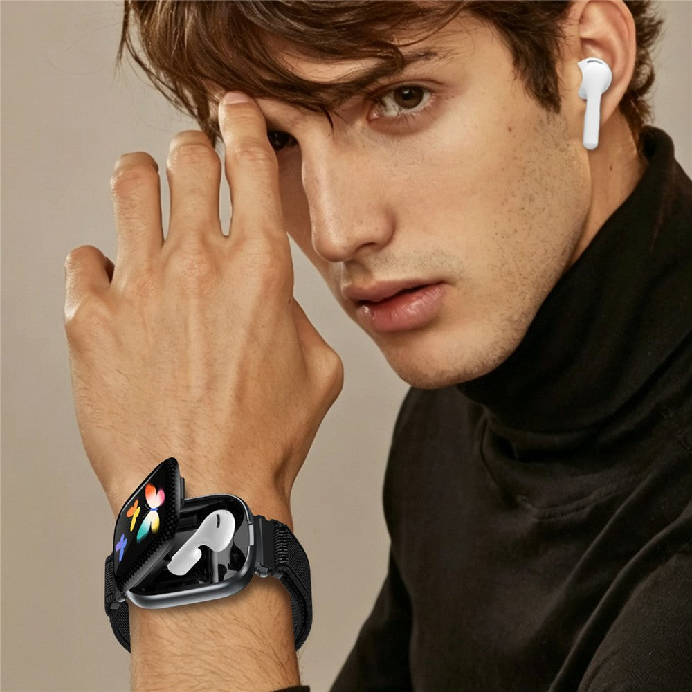 D22 2 in 1 Smart Watch Bluetooth-Compatible Earbuds 1.88 Inch Touch Screen AI Voice Assistant Real-Time Translation, Nylon Strap