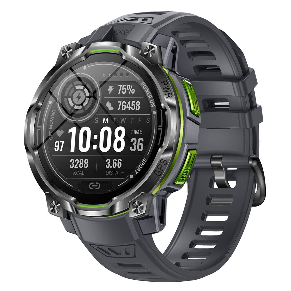 KC108 Smart Outdoor Sports Watch 1.46 inch HD Display GPS Bluetooth-Compatible Calling Heart Rate SpO2 Monitor