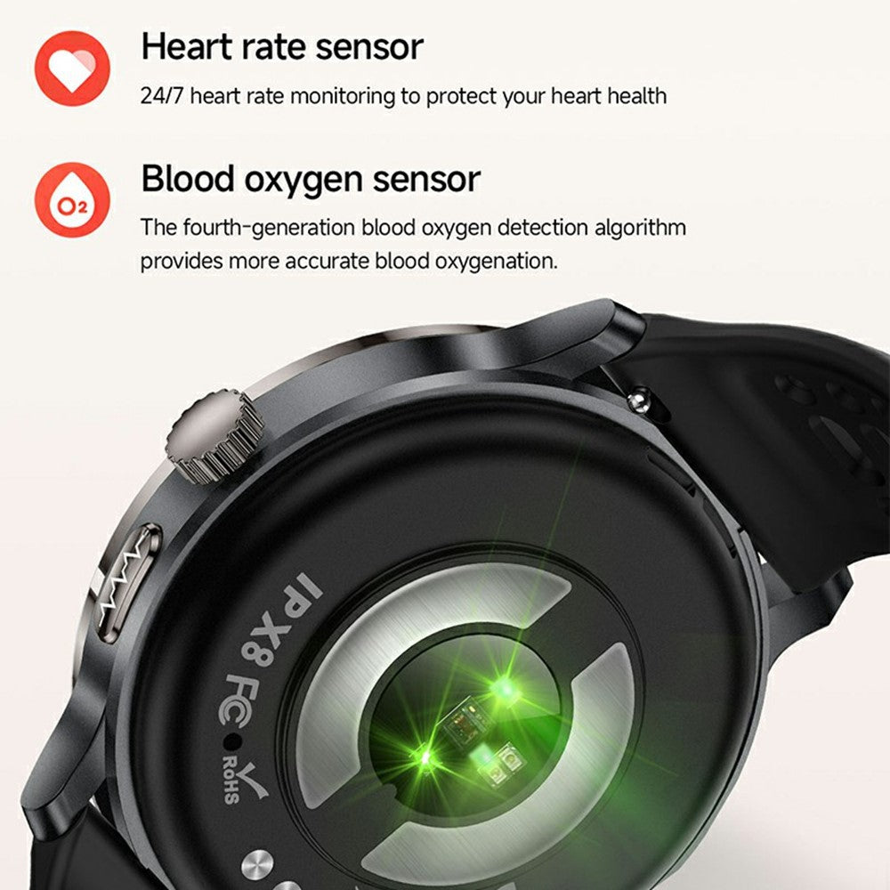 KC102 1.32 Inch AMOLED Smart Watch with Nylon Strap ECG Heart Rate Blood Oxygen Body Temperature Monitor 120+ Sports Modes
