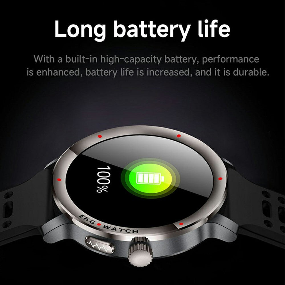 KC102 1.32 Inch AMOLED Smart Watch with Nylon Strap ECG Heart Rate Blood Oxygen Body Temperature Monitor 120+ Sports Modes