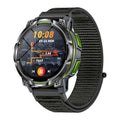 KC108 Smart Watch with Nylon Strap 1.46 Inch HD Display GPS Bluetooth-compatible Calling Heart Rate Blood Oxygen Monitor