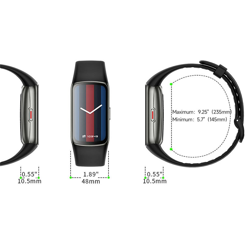 FT55 Smart Watch 1.47 Inch TFT Touchscreen 123 Sports Modes Health Monitoring 3ATM Waterproof