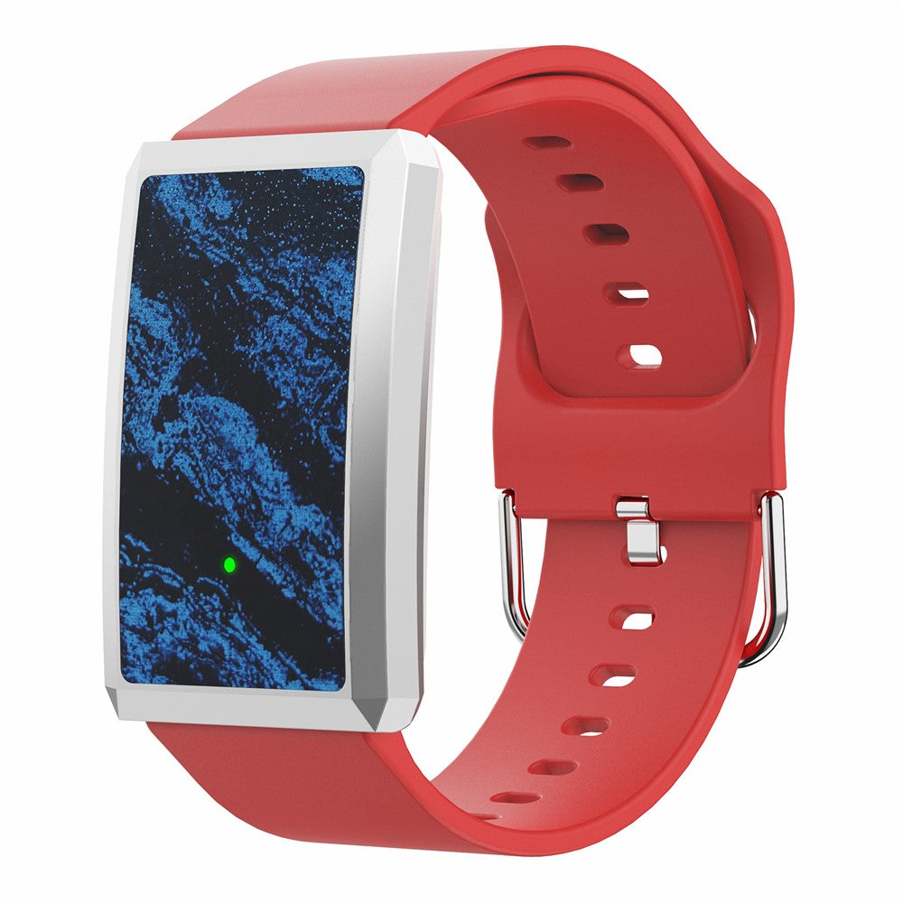 F360 Smartband Puls HRV Blodsyre Sömnmätning Kvinnors hälsa Stegräknare Sportarmband, Silikonarmband