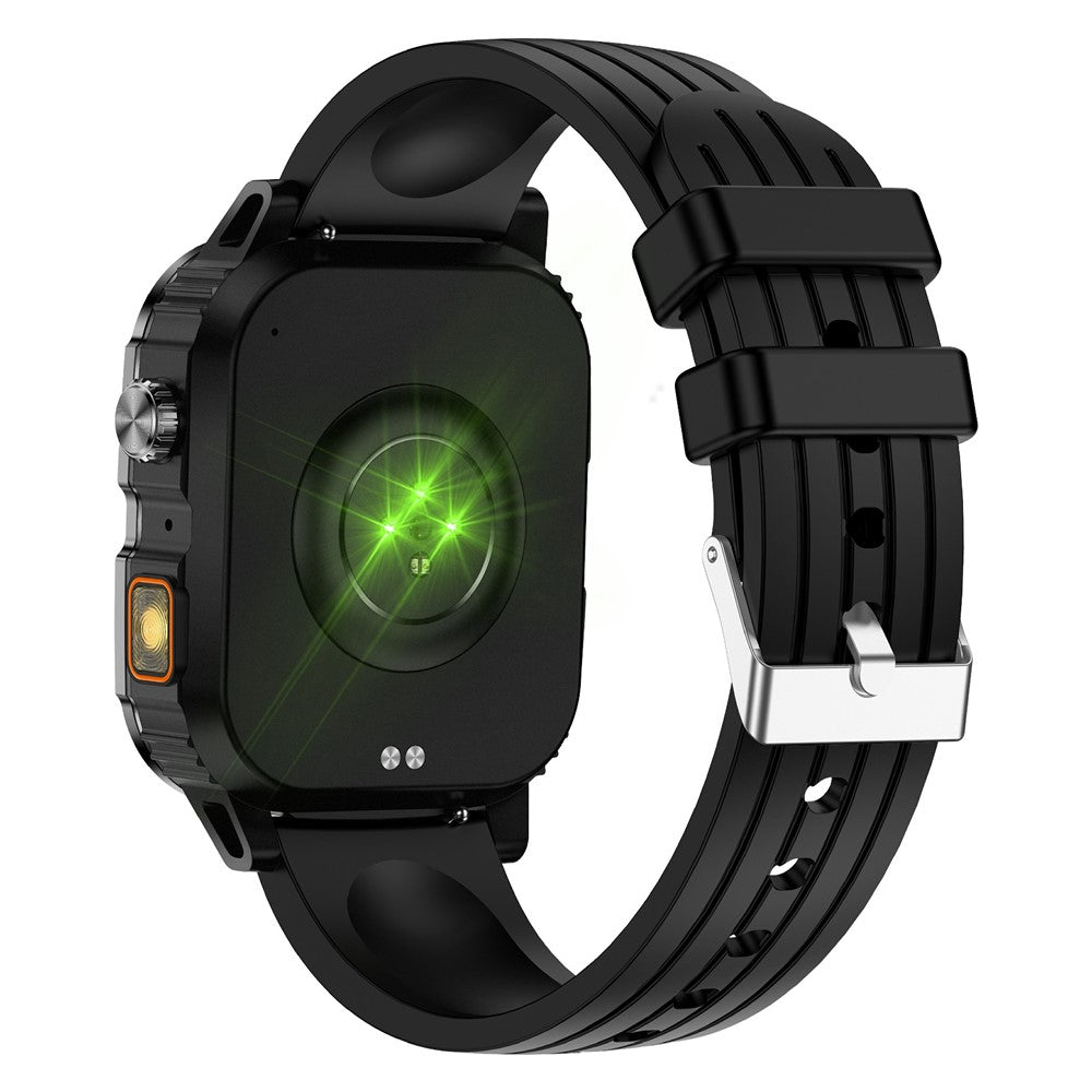 Y8 1.95 inch Smart Watch with 1000mAh Battery IP68 Waterproof LED Flashlight Heart Rate Blood Oxygen Sleep Monitor for Outdoor Sports