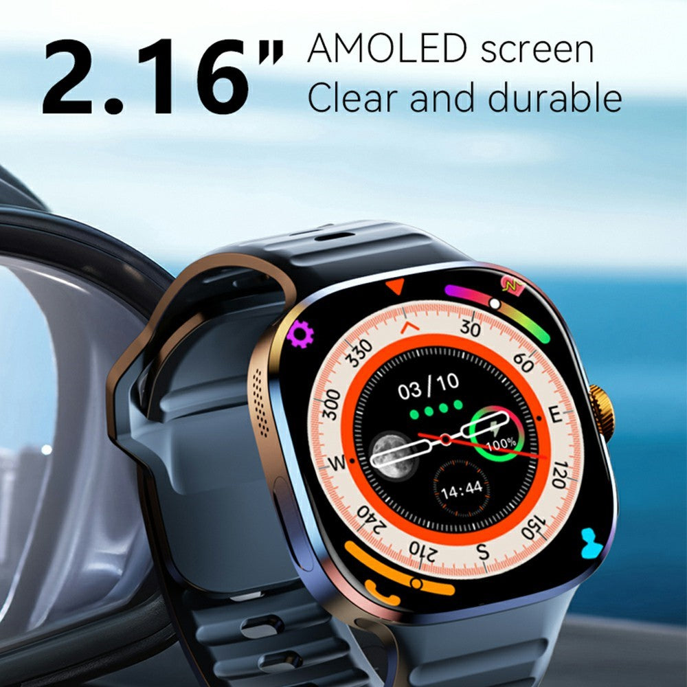 M99 3+32GB Smart Watch 2.16 Inch AMOLED 4G SIM Card NFC GPS IP67 Waterproof Health Monitor