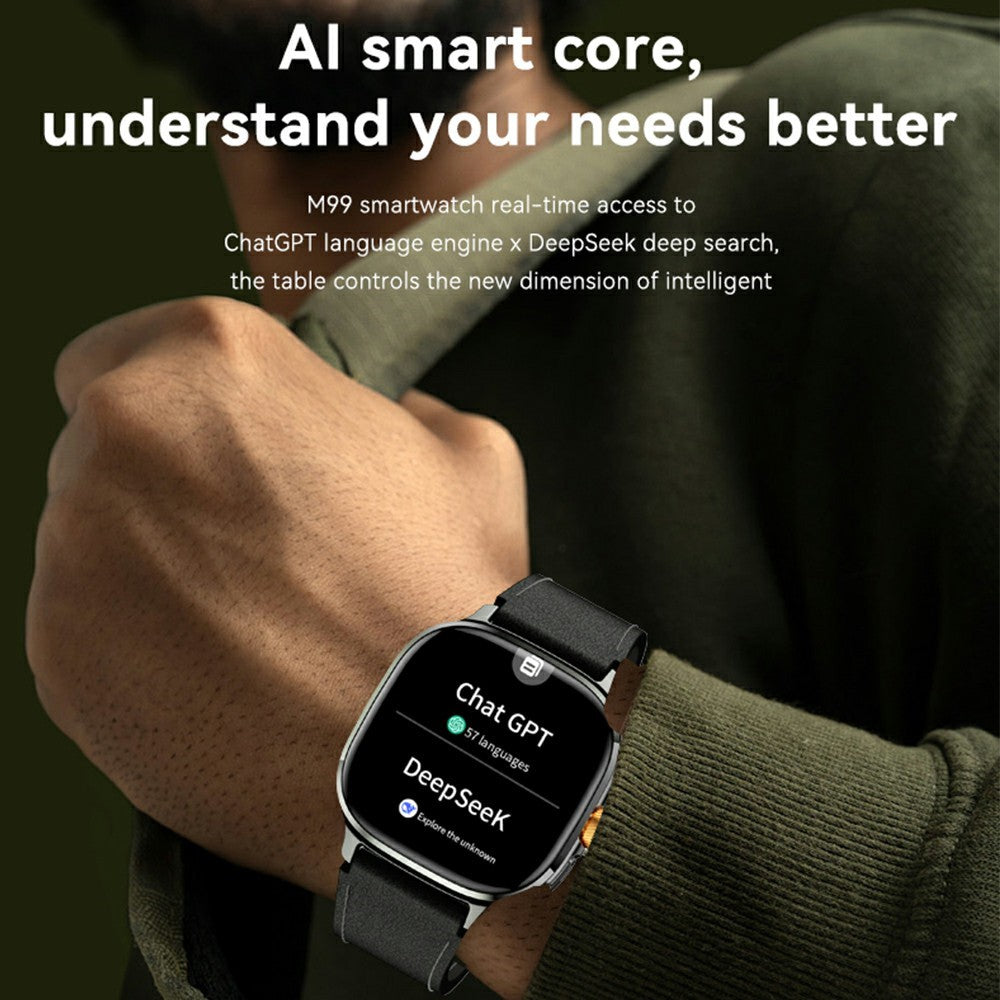 M99 3+32GB Smart Watch 2.16 Inch AMOLED 4G SIM Card NFC GPS IP67 Waterproof Health Monitor