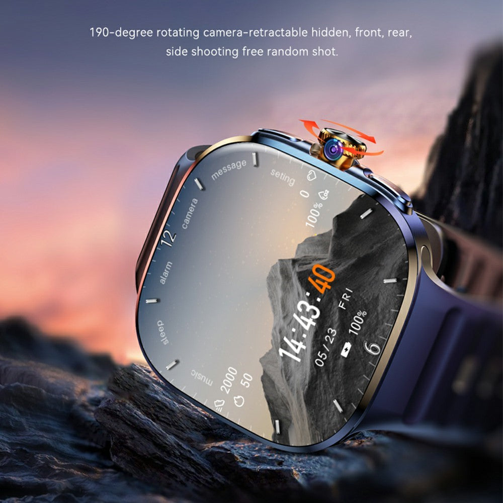 M99 3+32GB Smart Watch 2.16 Inch AMOLED 4G SIM Card NFC GPS IP67 Waterproof Health Monitor