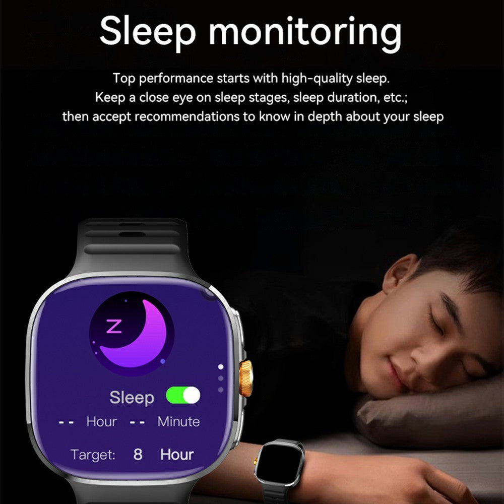 M99 3+32GB Smart Watch 2.16 Inch AMOLED 4G SIM Card NFC GPS IP67 Waterproof Health Monitor