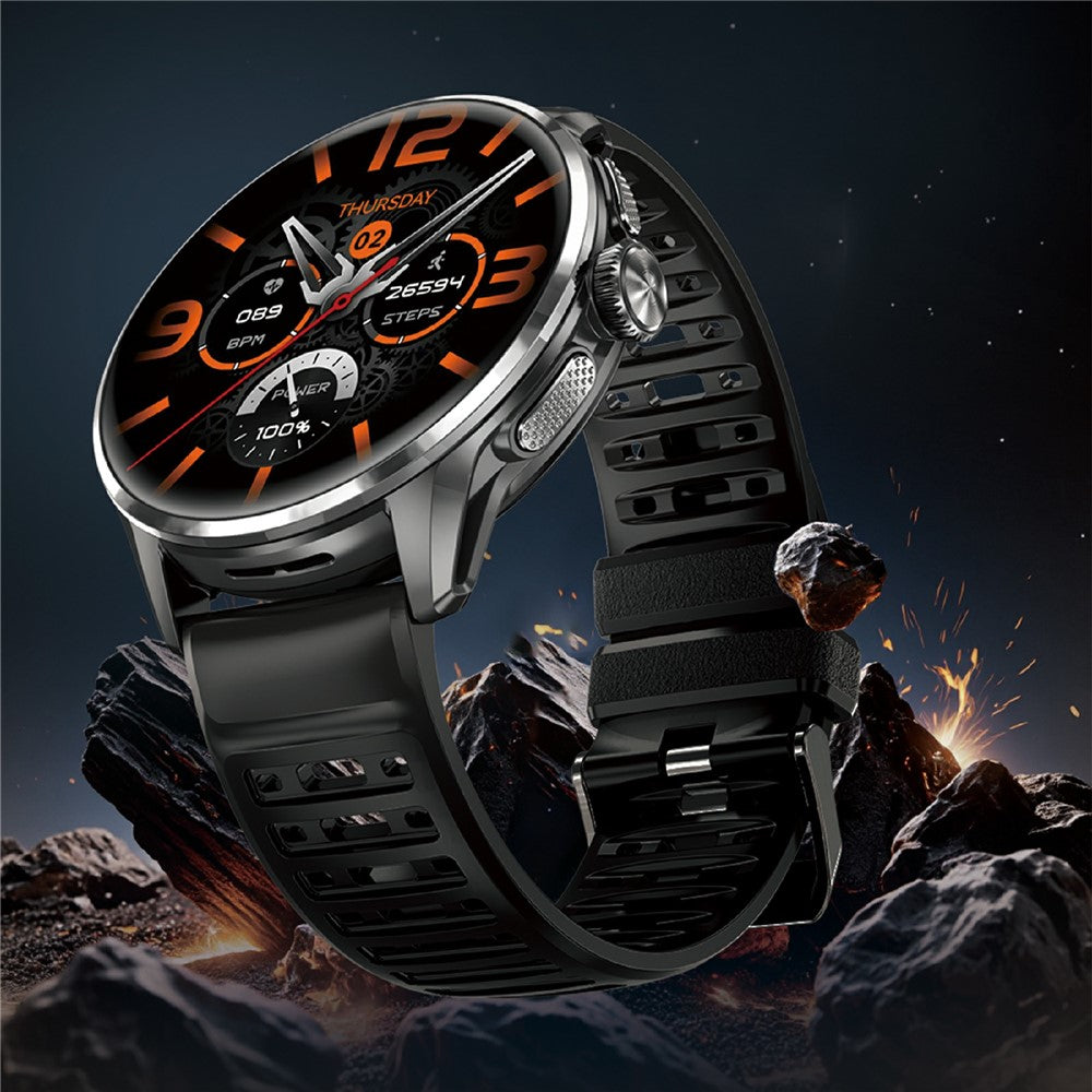 H100 3+32GB Smart Watch 1.8 Inch AMOLED 4G SIM Card Health Monitoring Rotating Camera