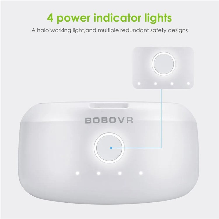 BOBOVR B2 Battery Pack 5200mAh External Battery Replacement Part for Quest M2 Pro / M3 Pro VR Headset