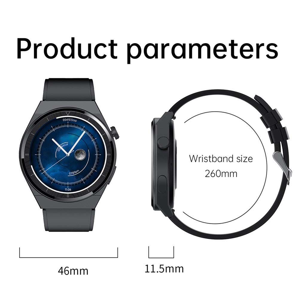 T88 TPU Strap 1.39 inch Bluetooth-compatible Call Smart Watch Waterproof Sleep Health Monitoring Sports Bracelet