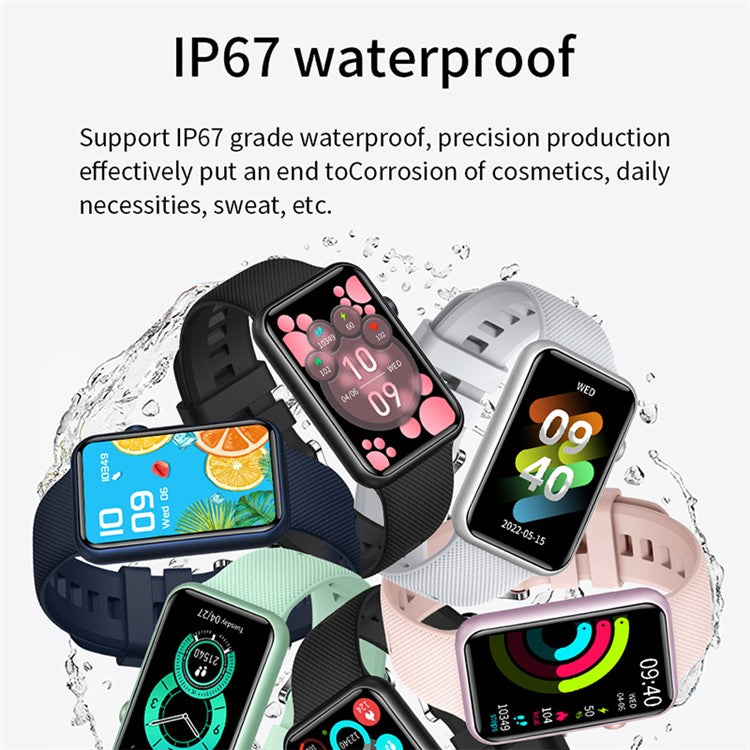 HT5pro 1,57" HD Full Touch Screen Smart Watch Fodral i aluminiumlegering Bluetooth-kompatibelt Talking Electric Armband
