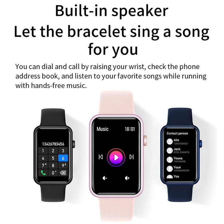 HT5pro 1,57" HD Full Touch Screen Smart Watch Fodral i aluminiumlegering Bluetooth-kompatibelt Talking Electric Armband
