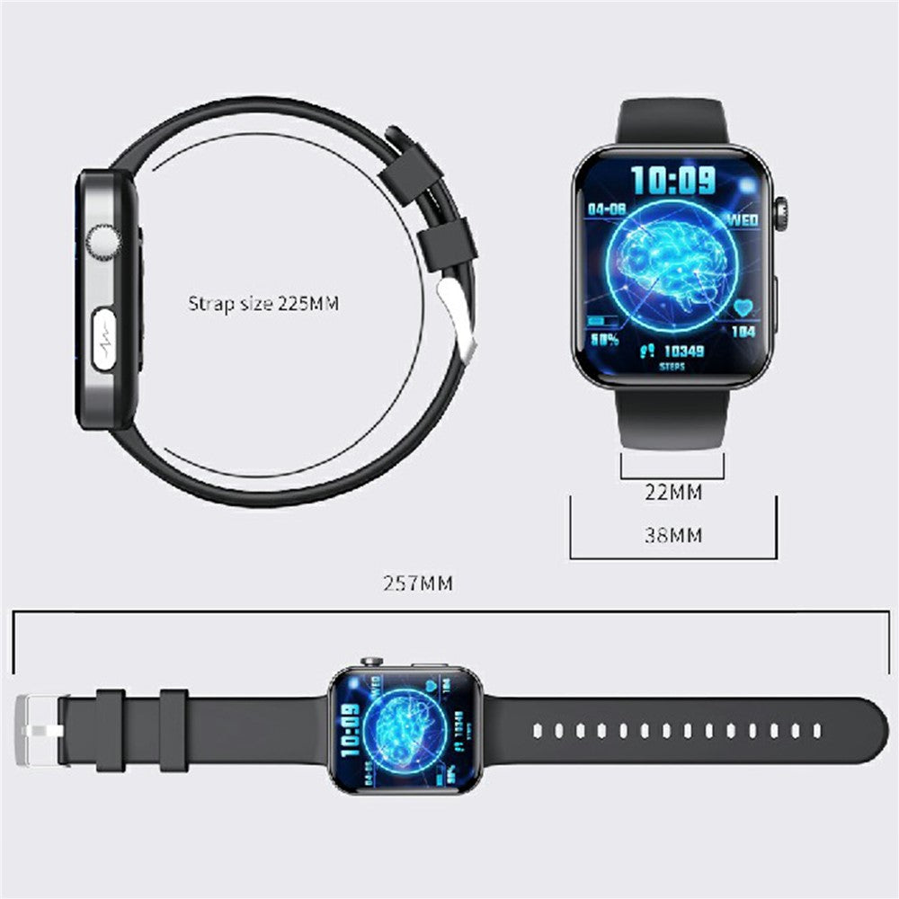 F300 2.10 inch HD Screen Smart Watch Bluetooth-compatible Call Heart Rate Monitor Sport Watch