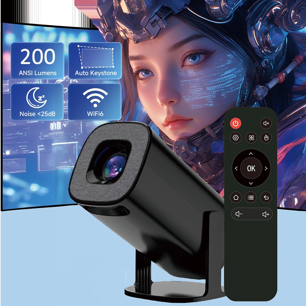 V1 Smart Video Projector Android 14 Automatic Keystone Correction WiFi / Bluetooth-compatible Home Theater, 1+8GB