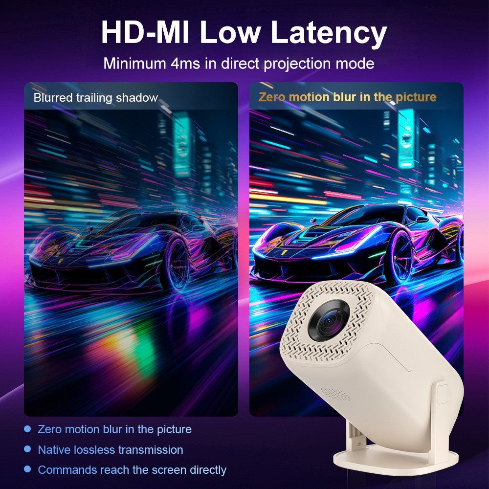 U5 Gaming Console 2-in-1 Android 14 HD Projector Allwinner H723 8K 200 Lumens Screen Projection Device for Home Cinema