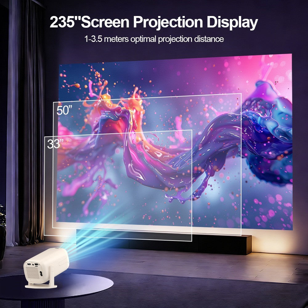 U5 Gaming Console 2-in-1 Android 14 HD Projector Allwinner H723 8K 200 Lumens Screen Projection Device for Home Cinema