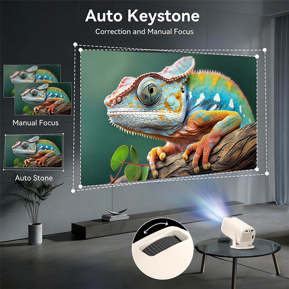 U5 Gaming Console 2-in-1 Android 14 HD Projector Allwinner H723 8K 200 Lumens Screen Projection Device for Home Cinema