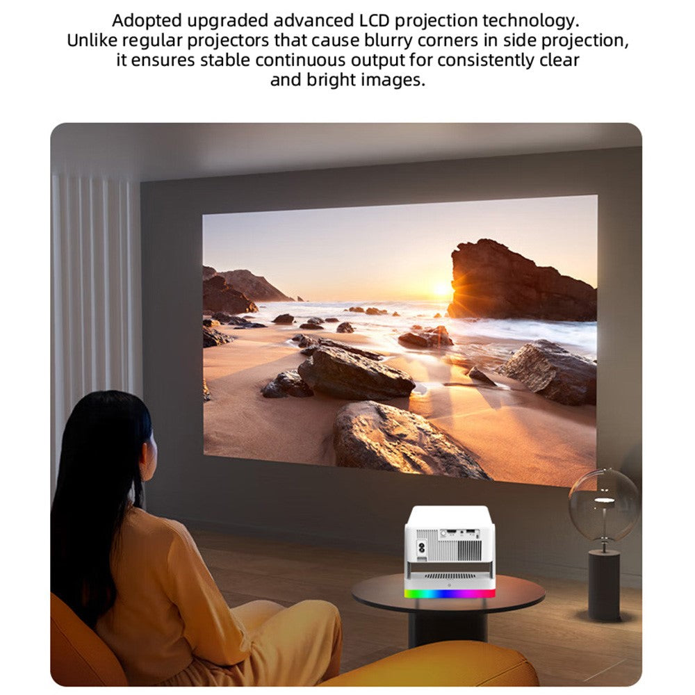 Y8S PRO X3 Smart Projector 720P HD 180 ANSI Mini Portable WiFi Bluetooth-compatible Home Theater System