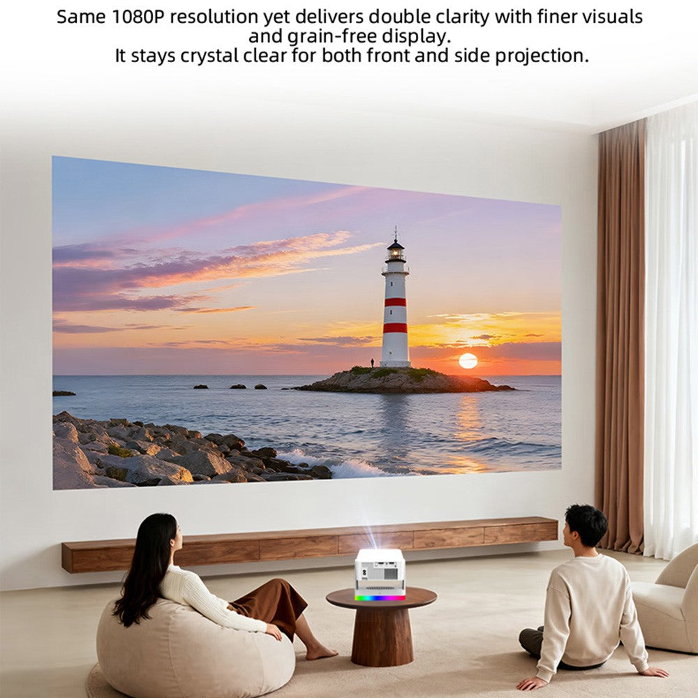 Y8S PRO X3 Smart Projector 720P HD 180 ANSI Mini Portable WiFi Bluetooth-compatible Home Theater System