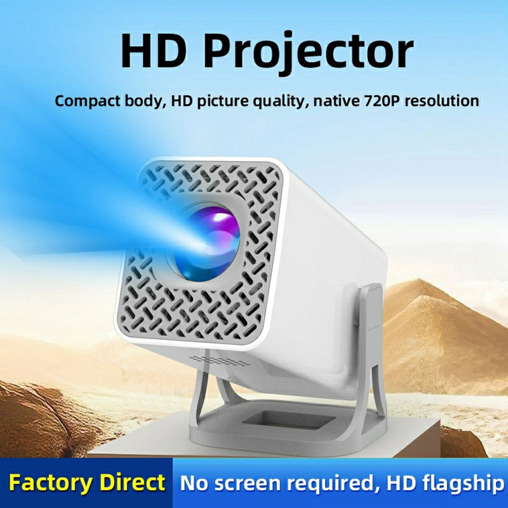 P40 Smart Projector Native 720P HD Portable Mini Projector 5G WiFi Wireless Screen Mirroring Home Theater