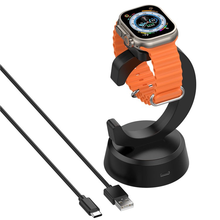 For Apple Watch Magnetic Charger Universal Charging Stand Portable C Shape Charging Dock