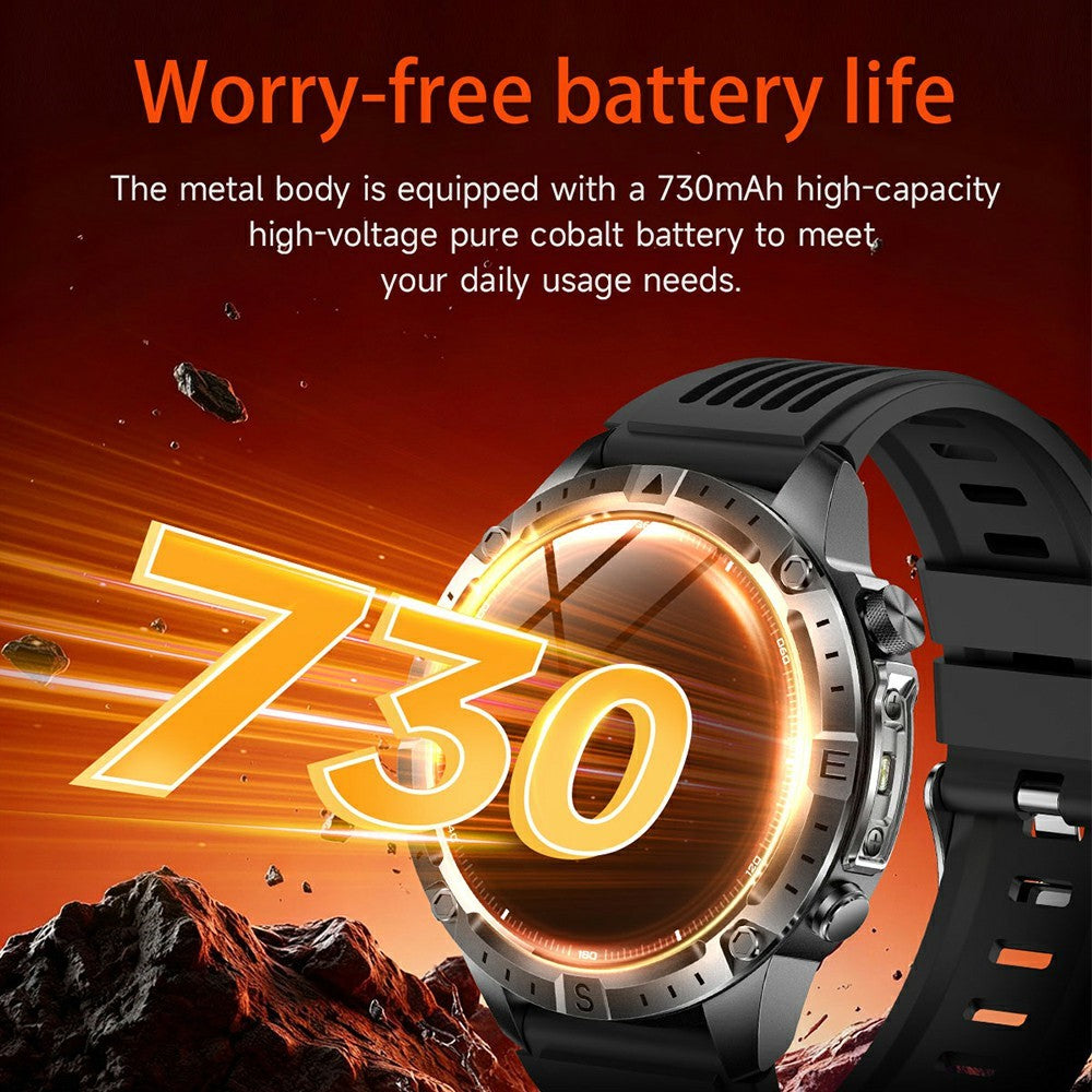 Y102 1.43 Inch AMOLED Screen Smart Watch GPS Positioning Bluetooth-compatible Call Health Monitor Waterproof Fitness Tracker
