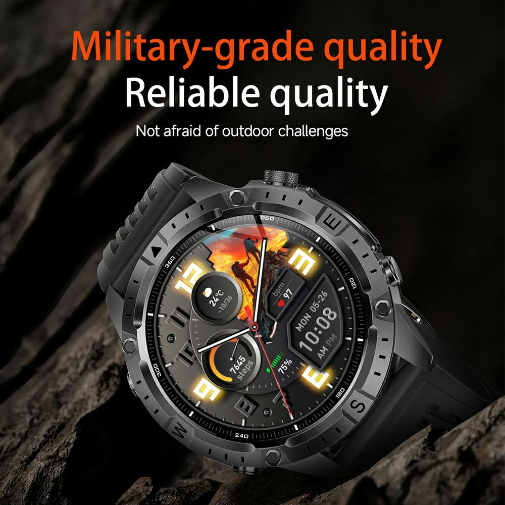 Y102 1.43 Inch AMOLED Screen Smart Watch GPS Positioning Bluetooth-compatible Call Health Monitor Waterproof Fitness Tracker